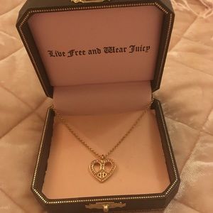Juicy couture peace sign necklace